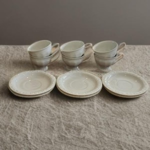 Set of 6 Vintage Rosenthal Group Cups & Saucers – Elegant German Porcelain