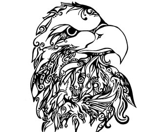 Downloadable Tribal Bald Eagle Print