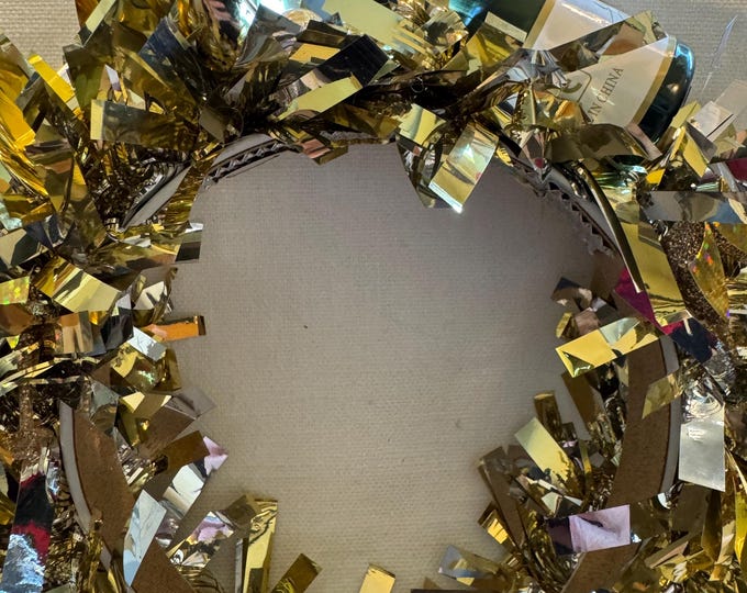 Handmade Happy New Year Headband: Champagne, Glass,New