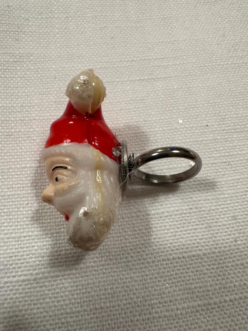 Handcrafted Vintage Santa Cupcake Topper Ring: Handmade Christmas ...