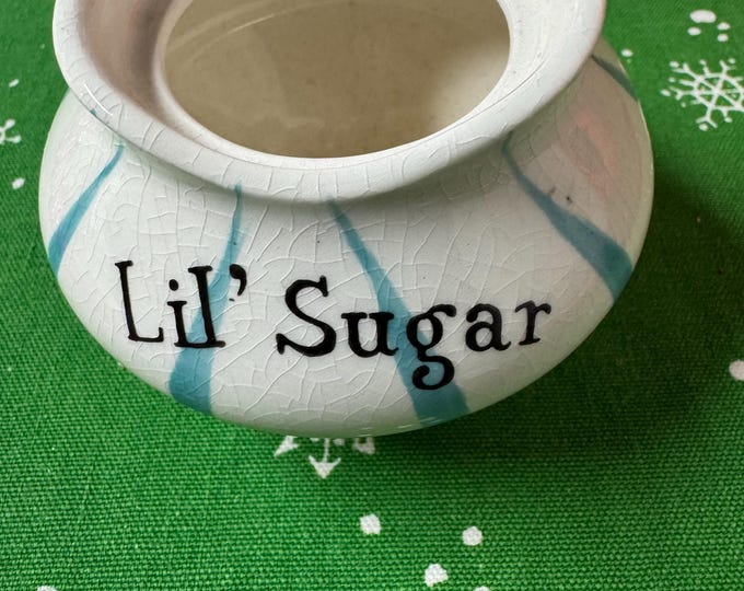 Vintage Holt Howard Lil Sugar Container Bottom Only: Marked HH 1958, crazed