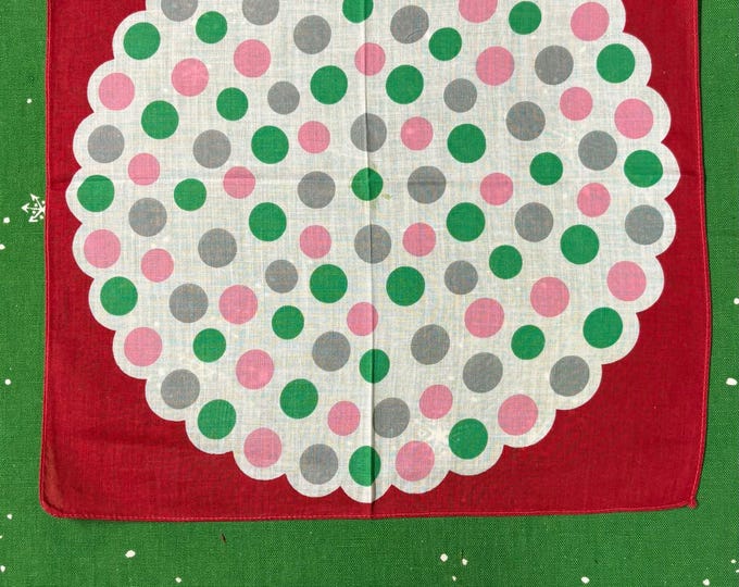 Vintage Polka Dot Hankie, 1950