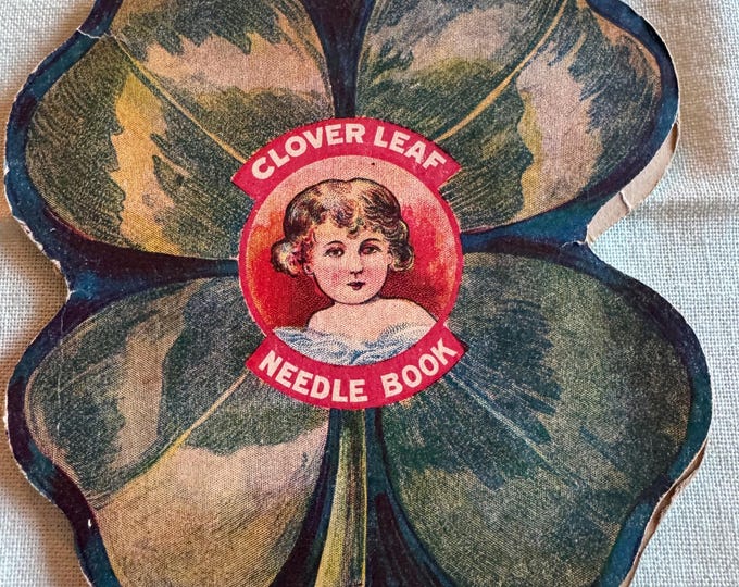 Vintage Clover Leaf Needle Book: 1900s, Shamrock