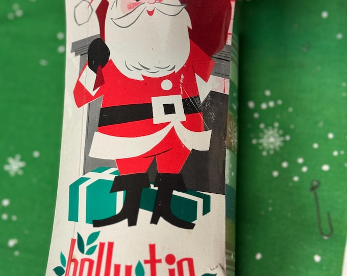 Vintage NOS Holly Tie Sasheen Ribbon Set of 12 Rolls: 3M, 1950