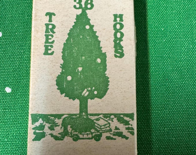 Vintage 1940s Christmas Tree Ornament Hooks: Victorian Graphics, Full Box of 36