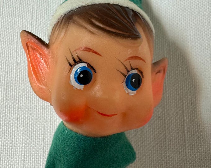 Vintage Christmas Pixie Elf Pick: Green, Made In Japan