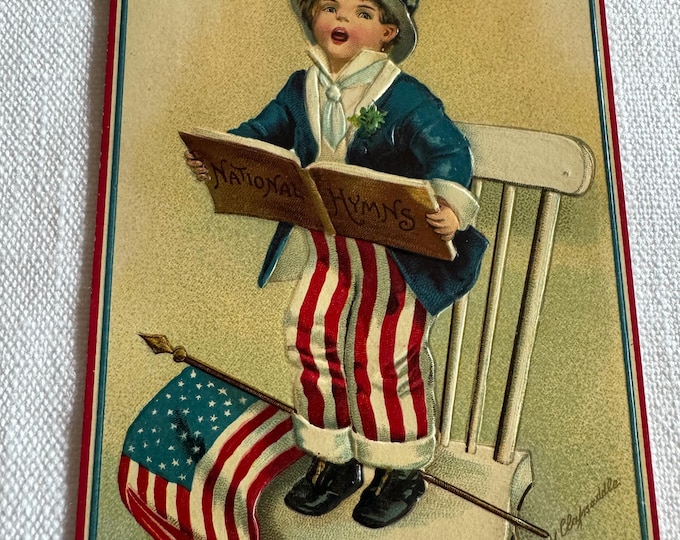 Yankee Doodle Came To Town by Ellen Clapsaddle Postcard-Germany-Serial #974-Unused-1900