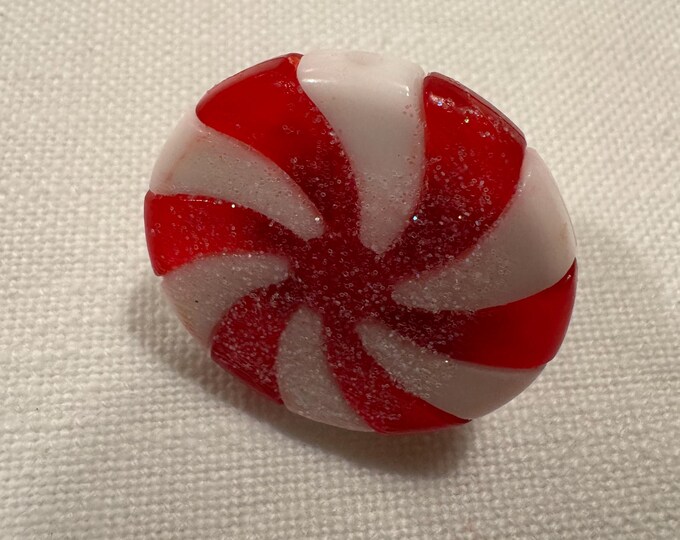 Handmade Large Peppermint Candy Ring: Made with new materials