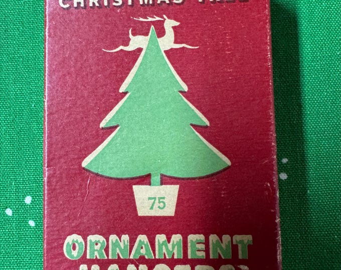 Vintage National Tinsel Mftg Christmas Tree Ornament Hooks: Wisconsin, USA, 1950, only 15 hooks