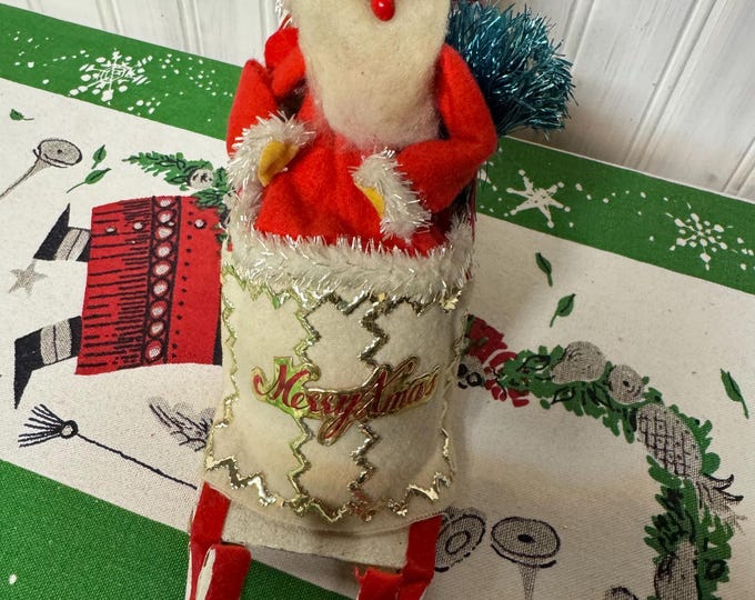 Vintage Santa in his Merry XMAS Sleigh: Japan