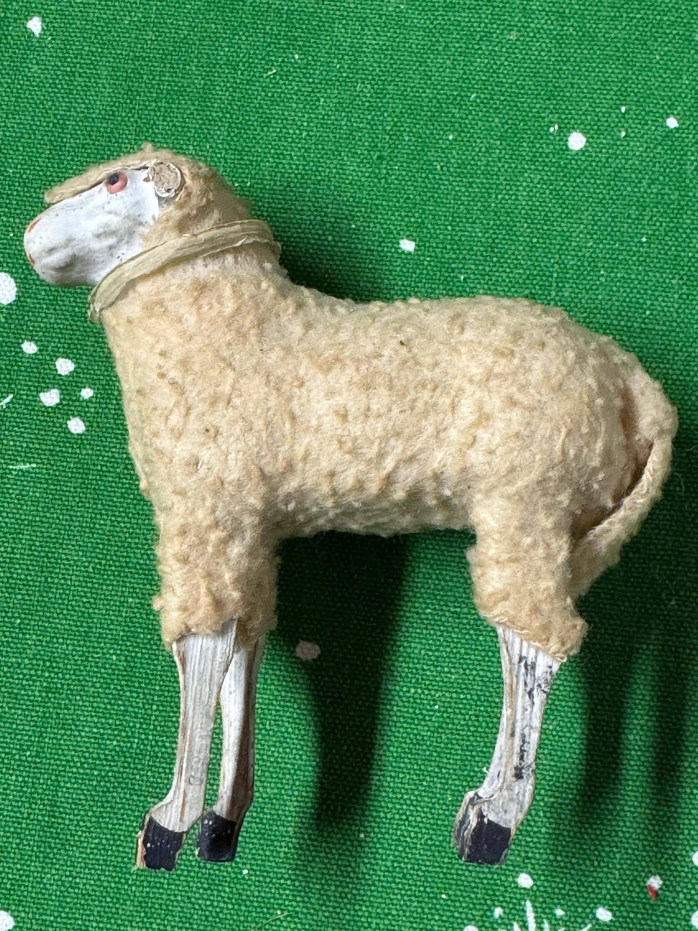 Antique Black Putz Sheep - Etsy