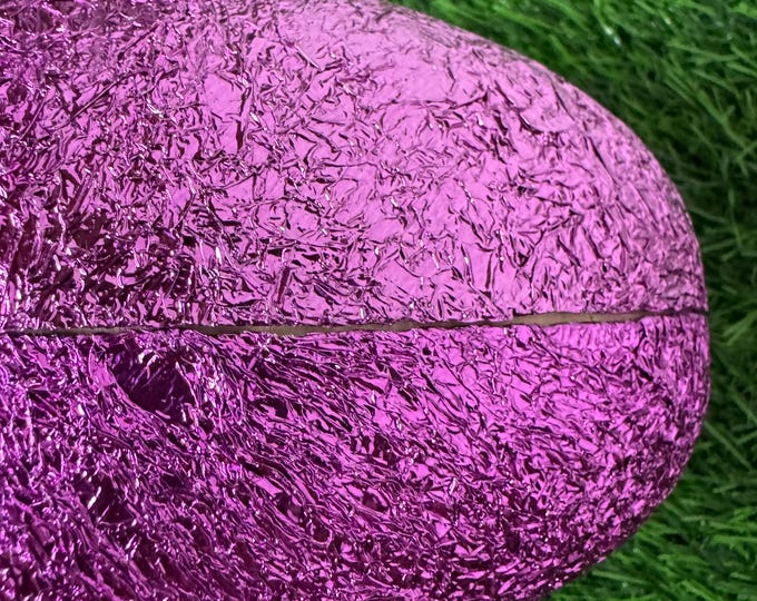 Vintage Russell Stover Purple Foil Egg with Box: