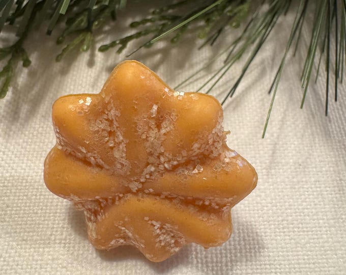 Handmade Vintage Blowmold Garland Shortbread Star Cookie Plastic Ring: 1970
