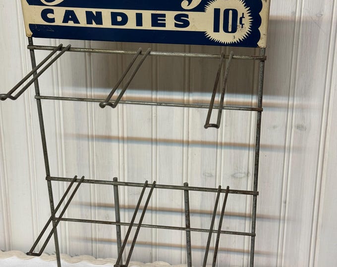 Vintage Advertising Display Farley’s Candies 10 Cents: 1940, 19 X 11x 8 inches