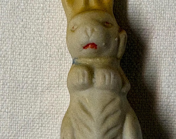 Vintage Mini Ceramic Rabbit: 1950, Made in Japan
