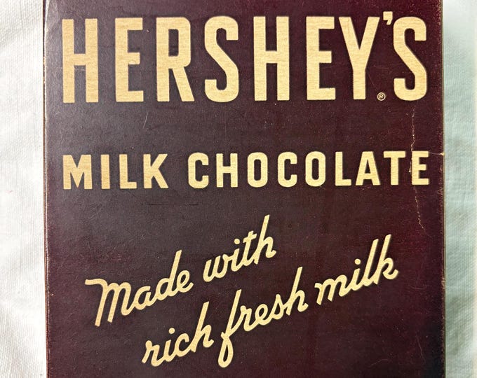 Vintage Hershey Milk Chocolate Box, 24 Bars, Philadelphia, PA, Made in USA