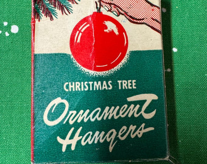 Vintage Criterion Christmas Ornament Hangers Box: Made in USA, Empty