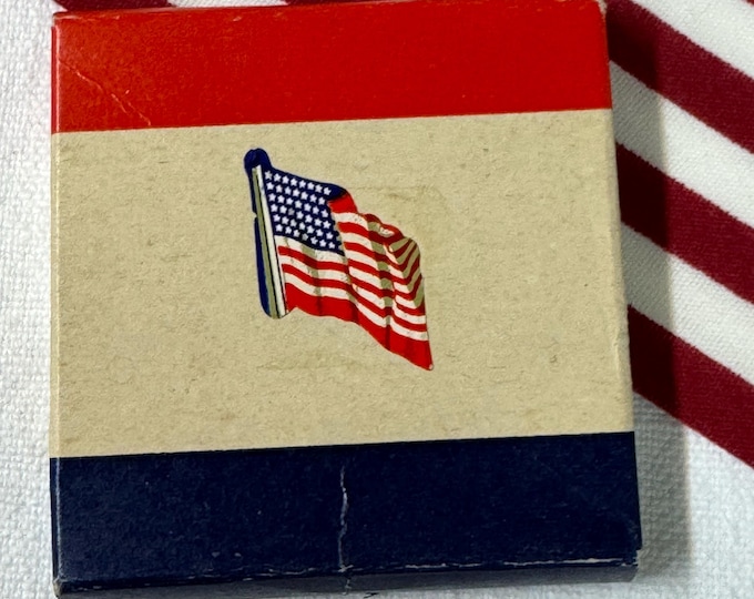 Vintage NOS Full Box Dennison Flag Seals, 65