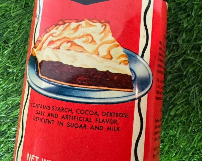 Vintage McNess Chocolate Flavored Dessert Mixture, 16 oz.- Empty-used