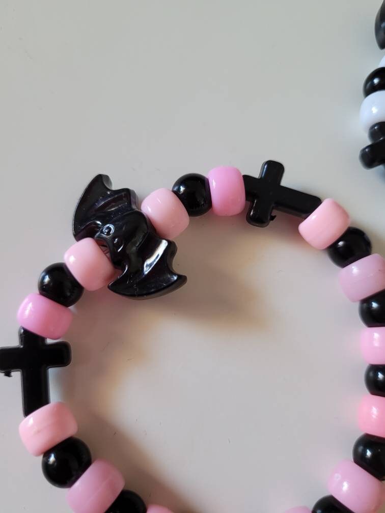 Cute goth stock image. Image of gothic, pink, bracelet - 14542397