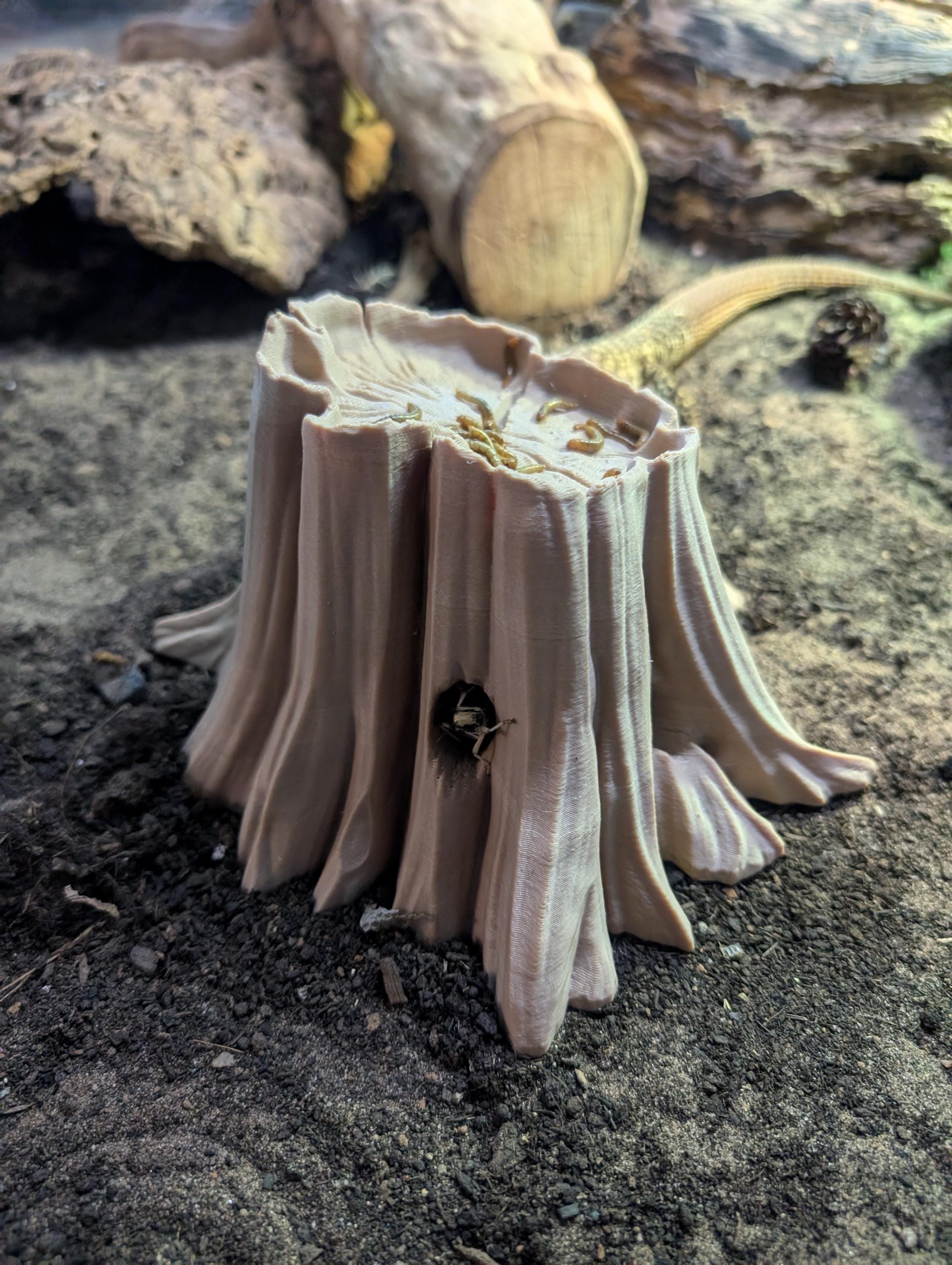 Insect Log Insect Log Feeder Reptiles 3D Printed Enrichment - Etsy