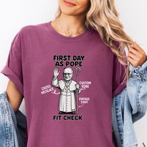 Pope Leo XIV Shirt | Catholic Gift for Godparents | American Pope 2025 Tribute | pope Funny T-Shirt | Comfort Colors Tee