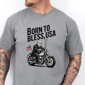Pope Leo XIV American Pope 2025 Shirt | Robert Prevost Funny Patriotic Catholic T-Shirt | New Pope Tribute | Catholic Gift New Pope USA