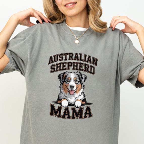 thumbnail image 2 of Verita Culture German Shepherd Dog Mom Shirt For Women Cute Dog Aussie Mama Graphic Short Sleeve Casual Mama Gifts T Shirt 2 of 11