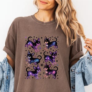 Chihuahua Galaxy T-Shirt - Funny Space Dog Tee, Quirky Pet Lover Gift, Starry Night Puppy Top, Cosmic Canine Shirt