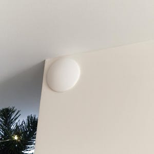 Wall Cable Cover | Adhesive Wire Cap | Alarm Sensor Wire Concealer | Minimalist Electrical Box Style | 4-Pack
