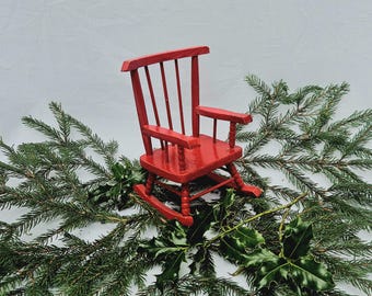 Vintage Wooden Rocking Chairs for Dolls