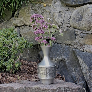 Vintage Pewter Vase - Norwegian Tinn