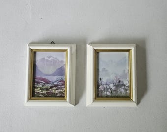 Set of 2 Norwegian Porsgrund Wall plaques- Made in Norway