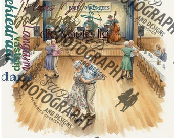 Boere Sokkie Watercolor Tumbler Design | Digital Download | South African Country Dance | 300 DPI Wrap