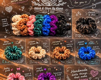 Easy Crochet Scrunchie Pattern - PDF Download