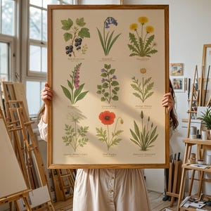 Fauna Britânica No 1 - Ilustração Arte Emoldurada Decoração para Casa