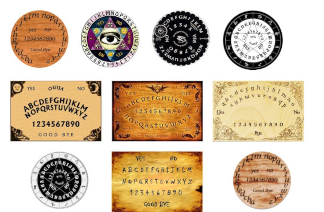 Ouija Boards Printables for Dollhouse Miniature and Jewellery - Digital ...