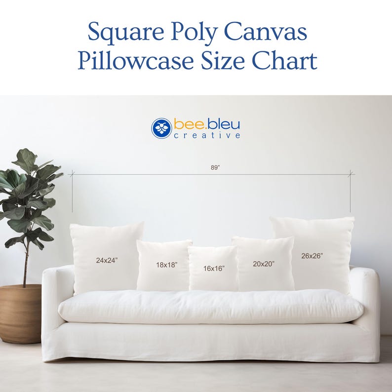 BeeBleuCreative Canvas Pillow Cover - Thumbnail 3