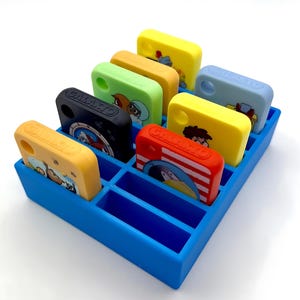 16 Fach Halterung für Audio Token passend für Galakto Player by Toylino | Ständer | Aufbewahrung | Box | Kiste | Halter | Kassetten