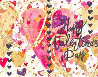 Paquete de tarjetas de San Valentín y ANTI-San Valentín/Tarjetas de San Valentín variadas y extravagantes/Personalizar/Tarjetas con notas de amor/Descargar e imprimir/Regalo de último momento