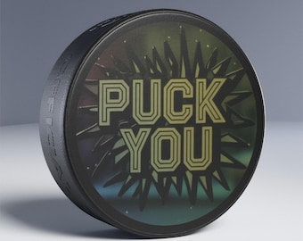 Personalized Hockey Puck Gag Gift, Funny Sports Fan Gift