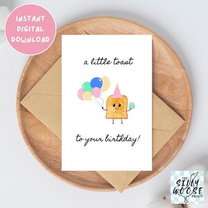 Un petit toast pour votre anniversaire | Carte d&#39;anniversaire amusante