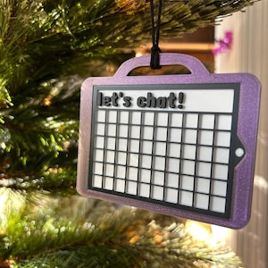 AAC Ornament | Customizable Communication Device | Holiday Decor