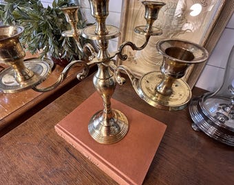 Ornate Brass Five Arm Candelabra