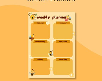 Printable Weekly To-Do List: Minimalist A4 Planner Digital Download