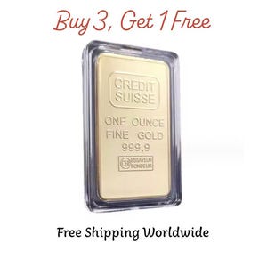Credit Suisse Gold Bar Replica: 24k Plated Commemorative Bullion
