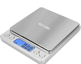 Báscula digital para joyería: tamaño de bolsillo, alta precisión 0,01 g