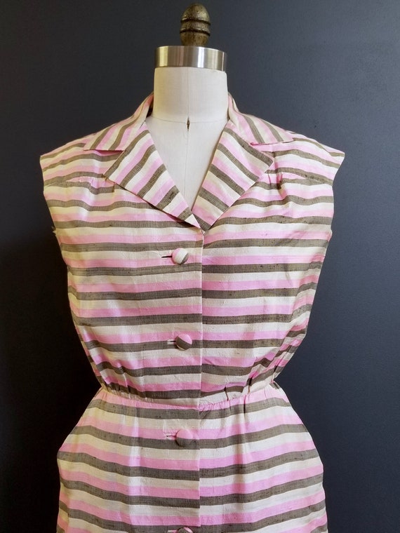 Vintage 1950/60s Custom made Shirlee Gates Silk P… - image 2