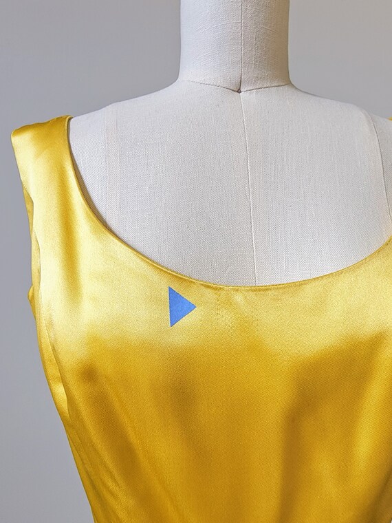 Vintage 1950/60s Golden Yellow Satin Saks Fifth Avenu… Gem