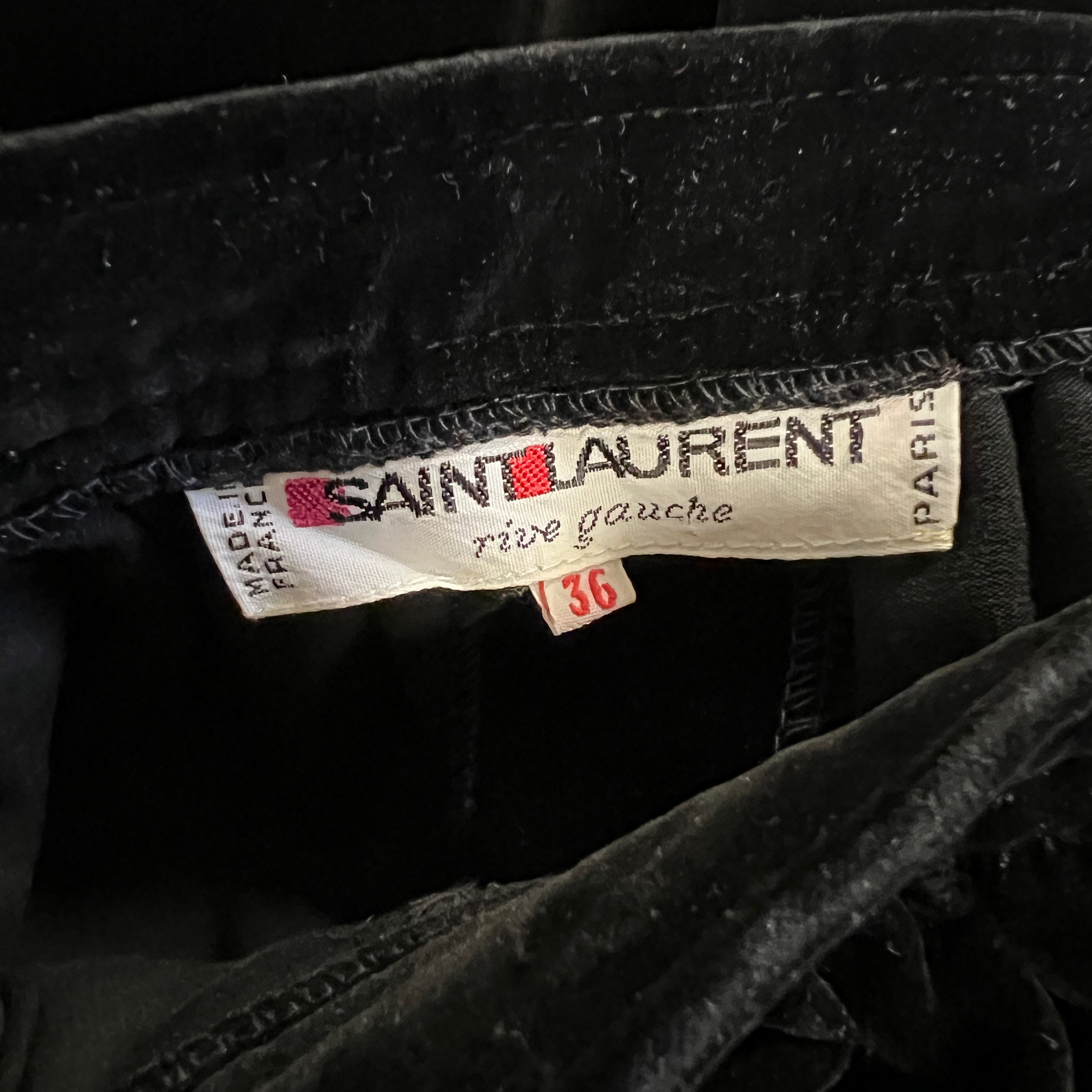 Vintage 80s Yves Saint Laurent YSL Rive Gauche Full High Vintage 80s Yves Saint Laurent YSL Rive Gauche Full High